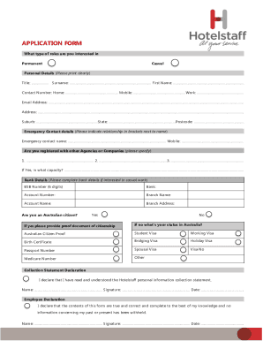 MIS Job Application Form - MIS Claims