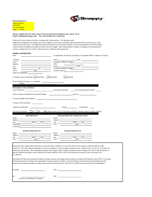 Please complete this form with a copy of most recent financial statments and e-mail or fax to: