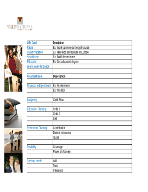 Personal Financial Statement Template