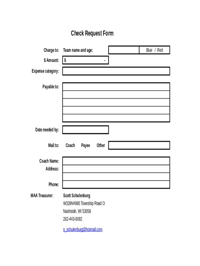 Fillable Online Check Request Form Fax Email Print - pdfFiller