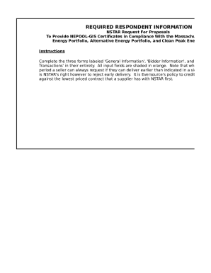 NSTAR Request For Proposals