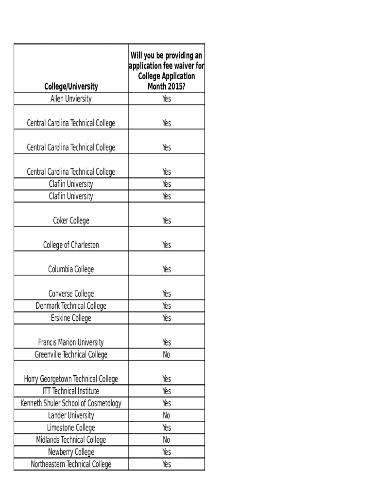 Fillable Online application fee waiver for Fax Email Print pdfFiller