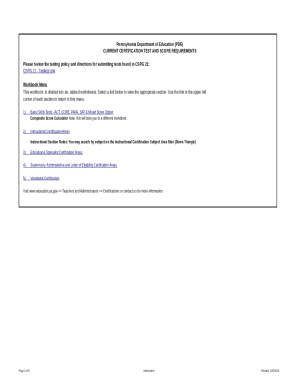 This workbook is divided into six, tabbed worksheets