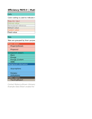 Efficiency PAYS Mutifamily Program Example 2014 Data Sheet user