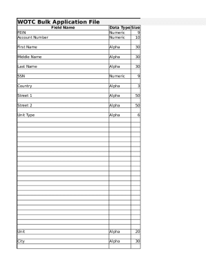 WOTC Bulk Application Form