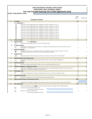 Arkansas Multifamily Housing Application