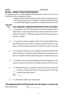 Illinois Veterans Affairs Grant Budget Form