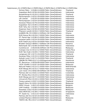 2022 2) WAGS Johor - Growers Certificate: RSPO has requested