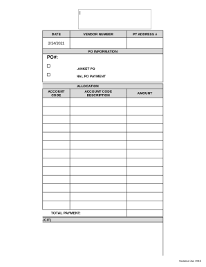 Oakland University Payment Voucher