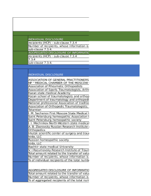 INDIVIDUAL DISCLOSURE