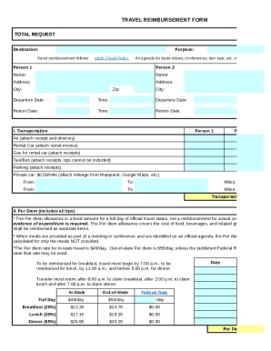 Idaho Travel Reimbursement Form