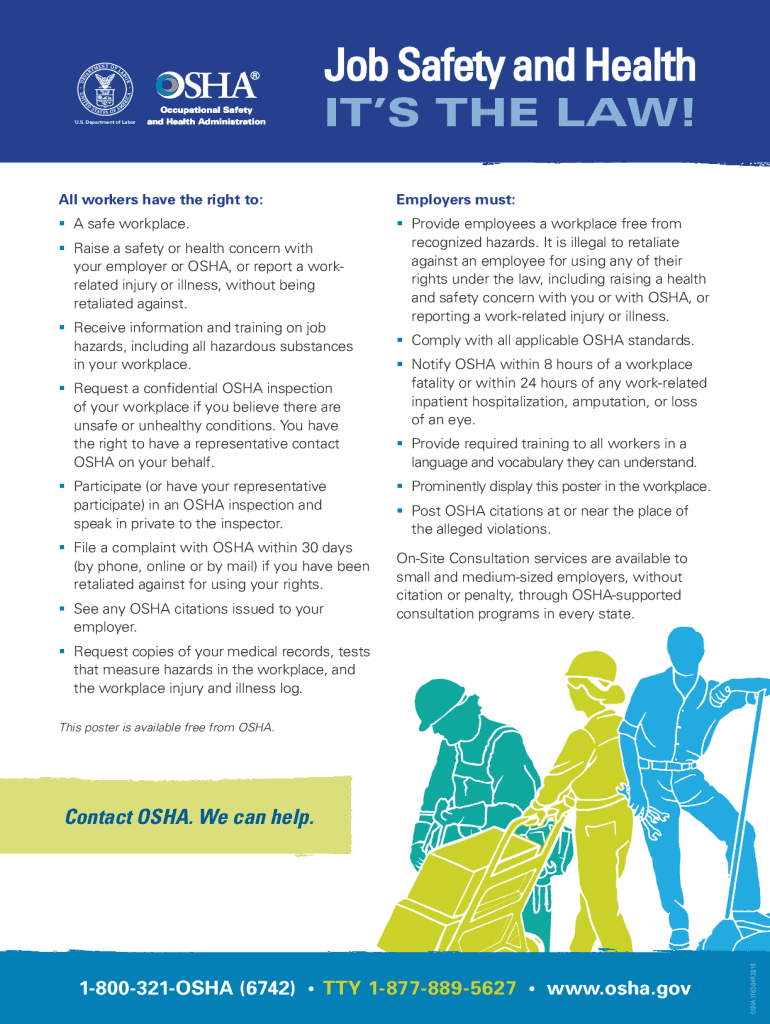 osha form 3165 Preview on Page 1