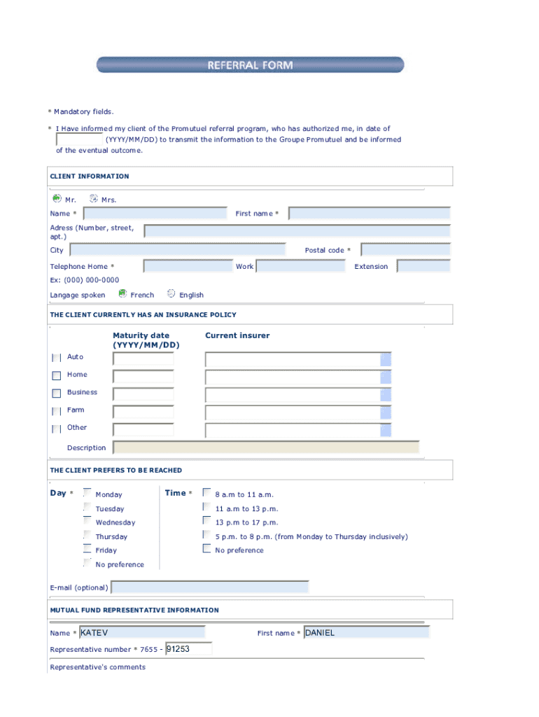 Form preview