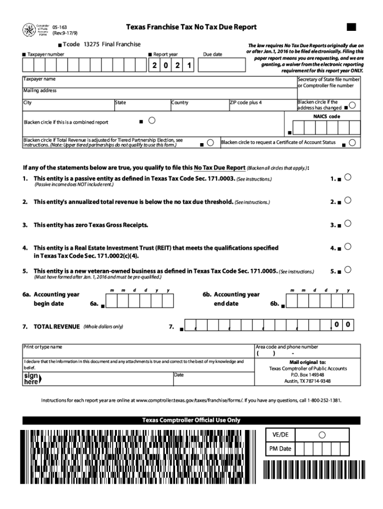 tax form 05-163