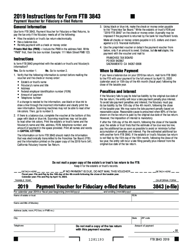 Ca ftb payment fiduciary filed fill out sign online dochub