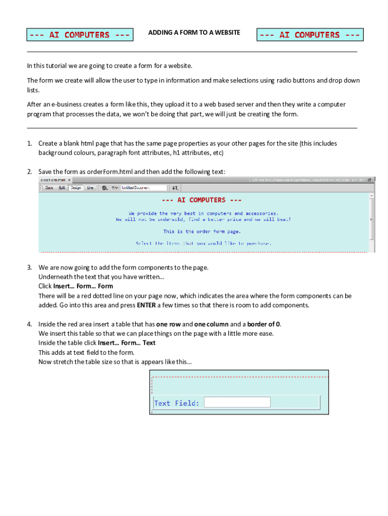 Form preview