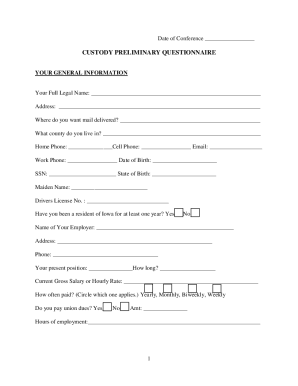INSTRUCTIONS: HOW TO FILL OUT PAPERS FOR CUSTODY and/or ...
