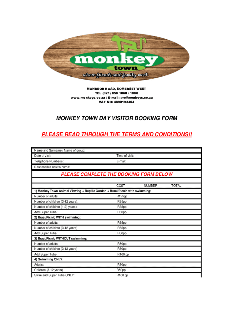 monkey town prices for 2024 Preview on Page 1