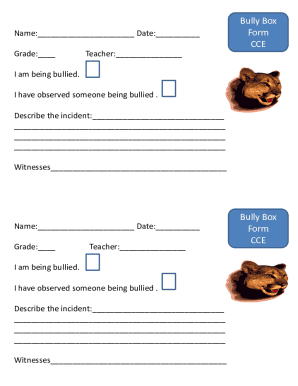 Fillable Online First Grade Bully Free Lesson Plans (Samples)Lesson ...