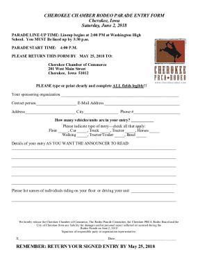 Local News: Chamber now accepting Rodeo Parade entry form (4 ...