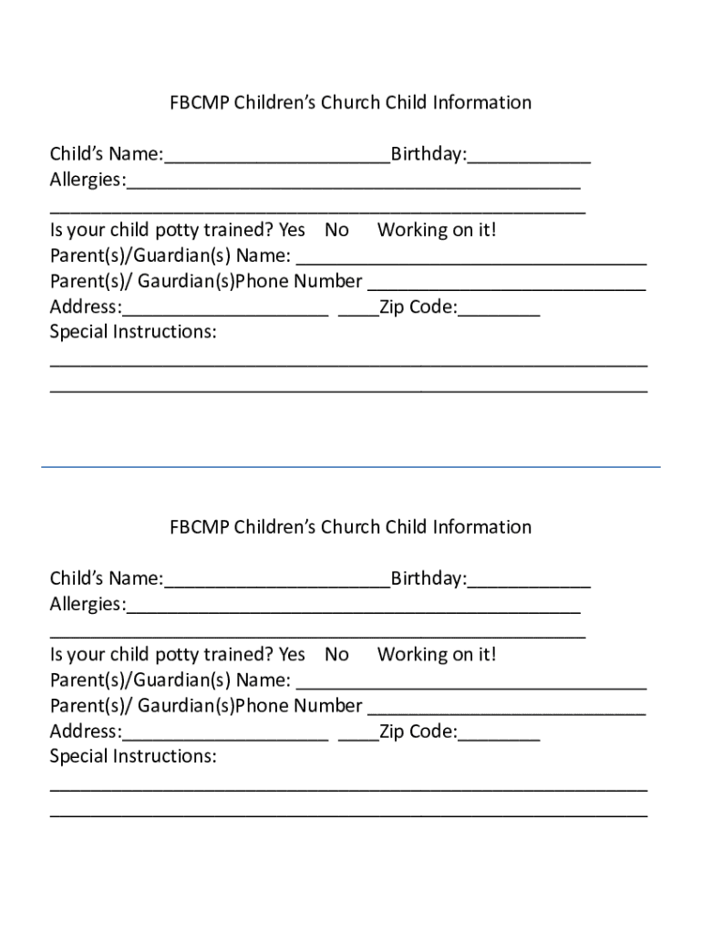 Fillable Online DOC Potty Training & Diaper Changing Policies Liberty