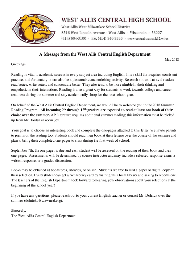 Fillable Online central wawm k12 wi WI Department of Public Instruction