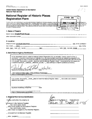 National Register of Historic Places Registration Form