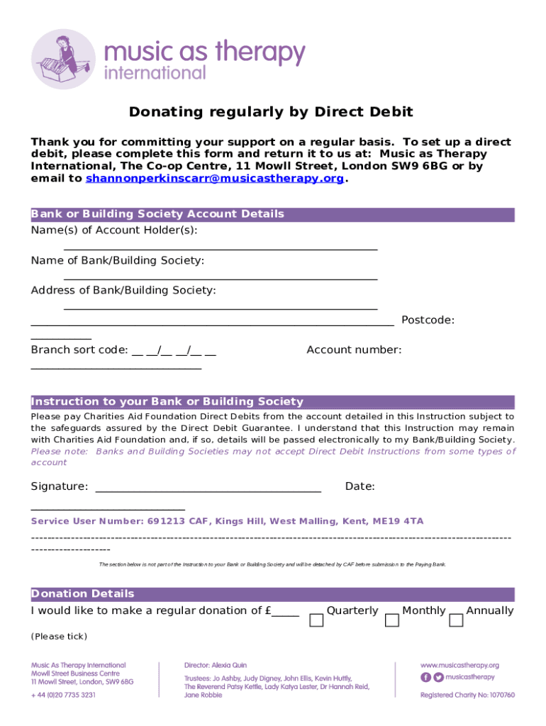 Why your charity should use Direct Debits instead of Doc Template pdfFiller