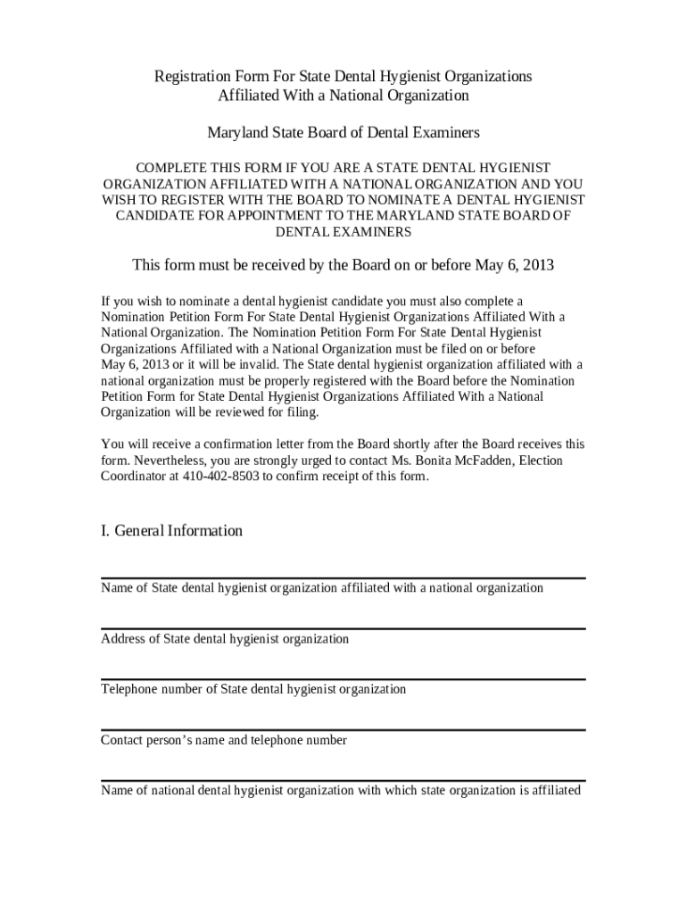 APPLICATION INSTRUCTIONS FOR LICENSURE AS A DENTAL HYGIENIST Doc