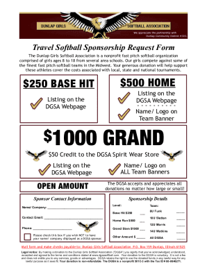 Softball Sponsorship Letter Template ExamplesLetter ...
