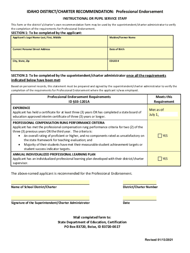 Techincal Document - Idaho State Department of Education Preview on Page 1