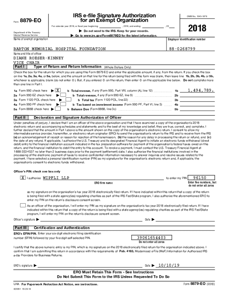 Fillable Online Fillable Online IRS e-file Signature Authorization for ...