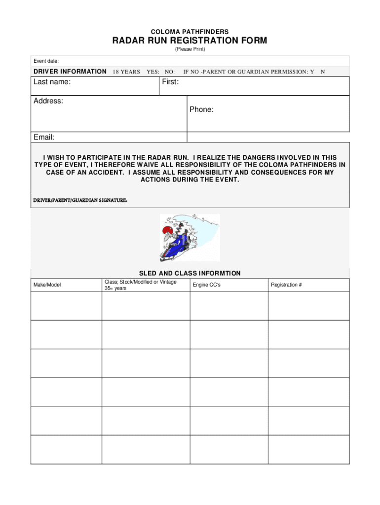 Fillable Online Medical office registration form. Coloma Pathfinders