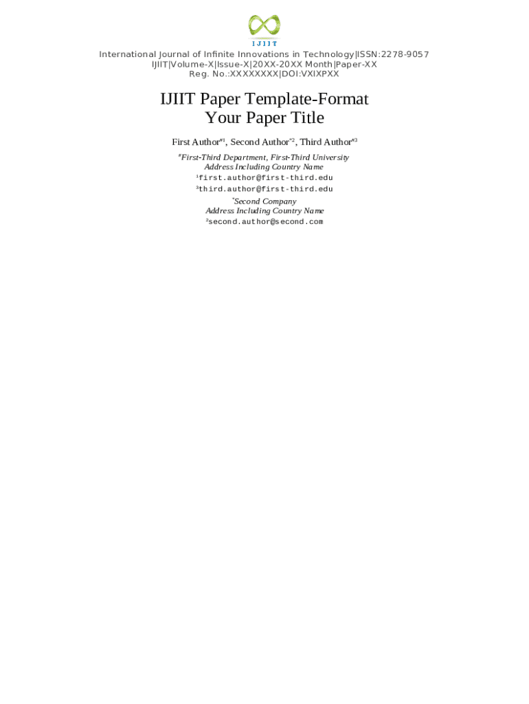 Sample ijset paper for a4 page size doc template pdffiller