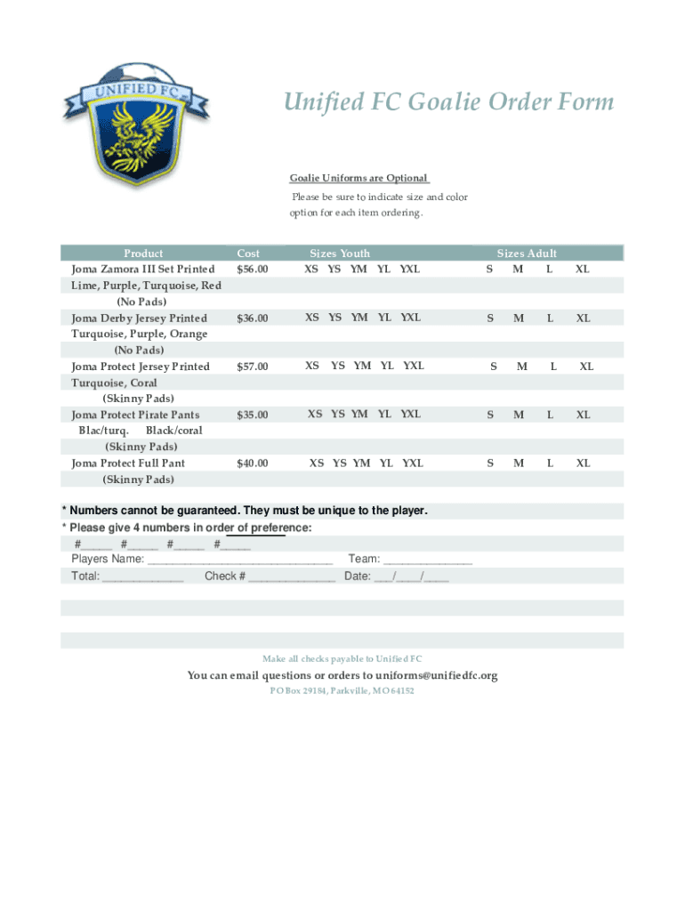 Fillable Online Why do soccer goalies where different jerseys than the