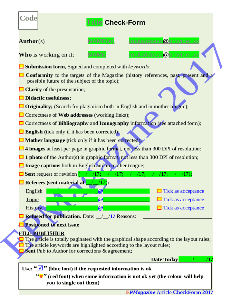 Form preview