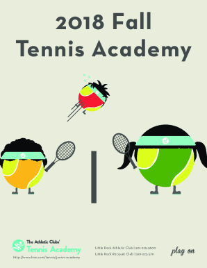 PDF Junior Tennis Registration Form - Little Rock Athletic Club