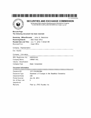 Receipt Date and Time : July 11, 2012 11 :04:24 AM