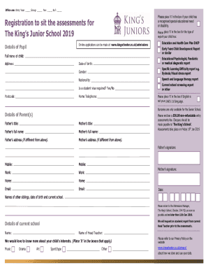 Office use: Entry Year: Group: Fee: Ref: Registration to sit ...