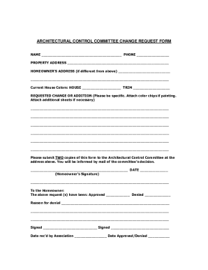 Hidden Ridge II Homeowners Association Architectural Control ...