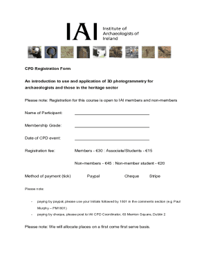 PDF CPD Registration Form An introduction to use and application of 3D ...