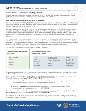 Pre-Vaccination Checklist for COVID-19 Vaccines