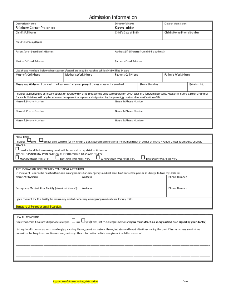 Form preview