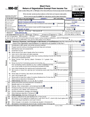 2017 Form 990 or 990-EZ (Schedule A) - Humane Borders
