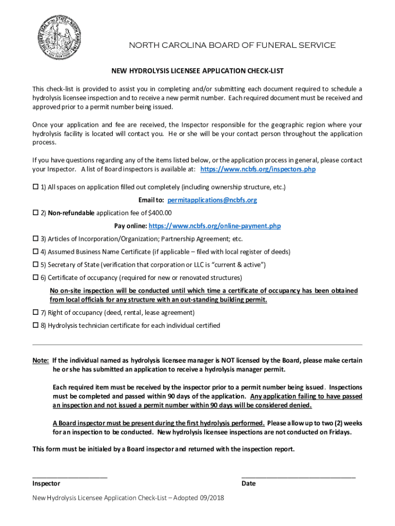 Fillable Online Licensees and Trainees North Carolina Board of