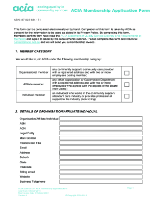 ACIA Membership Application Form