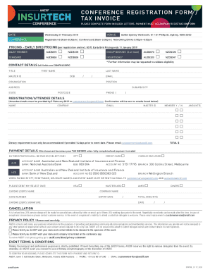 Conference Registration Form with Payment