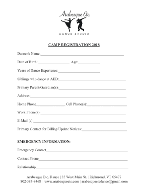 Arabesque Etc. Dance