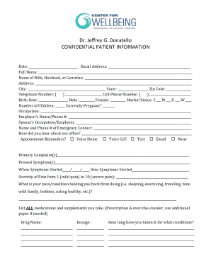 Patient Intake Form