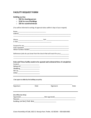 Facilities Rental Use Agreement Packet - Google Docs